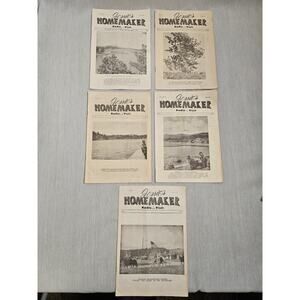 Jessie's Homemaker Radio Visit Magazine Lot Of 5 - 1951 Vtg Ephemera Booklets